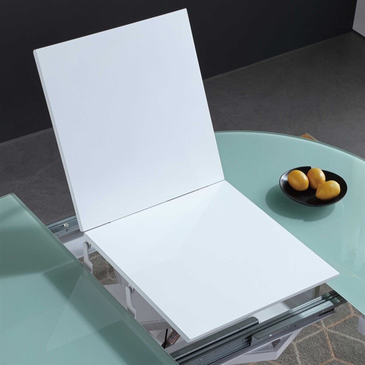 Ceramic Round Extendable Lifting Dining Table